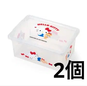 헬로키티 보관 케이스 S 라메 2개 세트