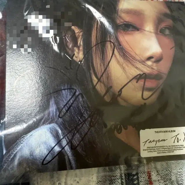 태연 To.X 5집 미니 앨범 친필싸인 앨범 판매해요