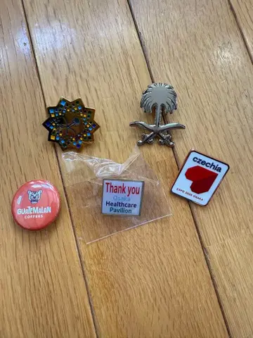 오사카 간사이 만박 핀 배지 5개 세트