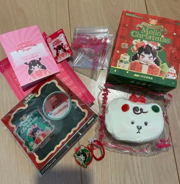 Mellojoy 메로조이 크리스마스 치즈 베어 아크릴 스탠드 포함