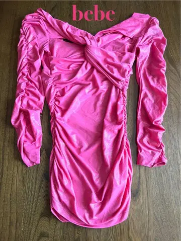 bebe 핑크 긴팔 상의 S