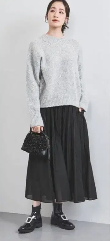 애로우즈 오간자 포켓 스커트 36