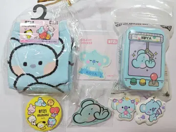 BT21 minini KOYA 양말 캔 배지 틴 케이스 스티커 일괄 판매
