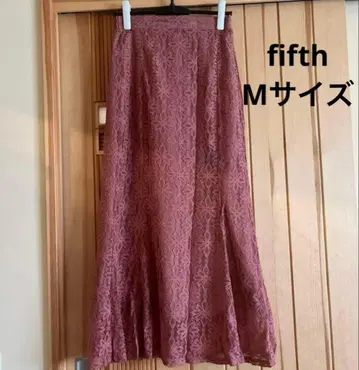 fifth 레이스 머메이드 스커트 핑크 M 사이즈
