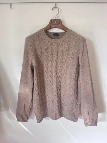 ZANONE 베이지 케이블 니트 스웨터 [ 52LL 상당 ]