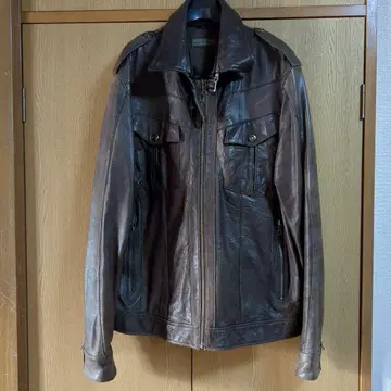 WIND ARMOR 브라운 가죽 자켓 3L