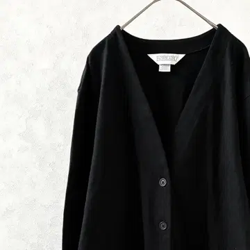 LANDS'END USA제 코튼 가디건 V넥 심플 루즈핏