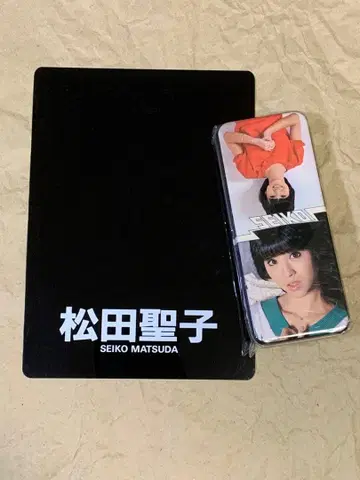 마츠다 세이코 캔 펜 케이스와 책받침 당시 물품