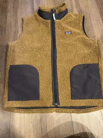 patagonia 플리스 베스트 XXL 브라운