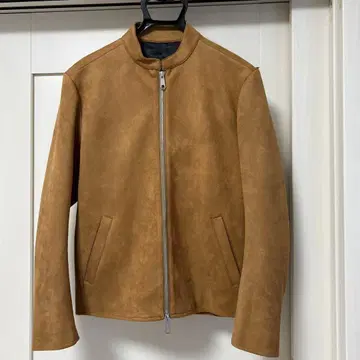 SHIPS 마쉬멜로우 스웨이드 싱글 라이더 자켓