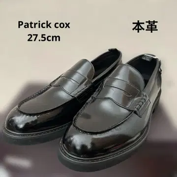 새상품 천연 가죽 항균 PATRICK COX 블랙 로퍼 27.5cm