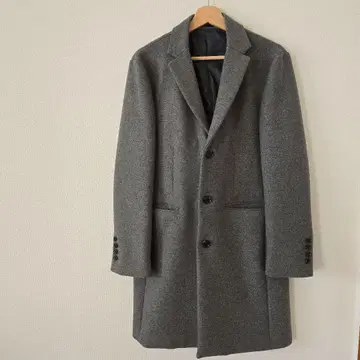 SHIPS 그레이 체스터 코트 울 혼방