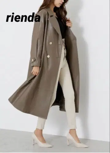 rienda 리엔다 인조 가죽 코트