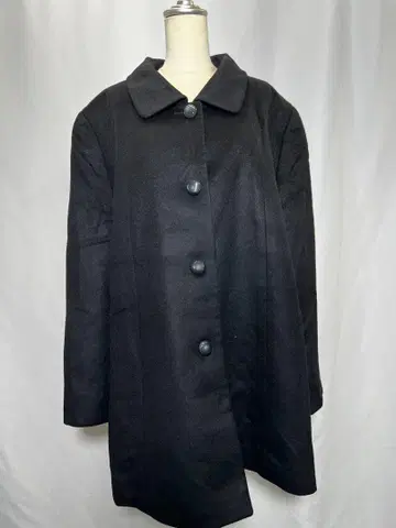 san anon 미츠코시 이세탄 블랙 포멀 코트 3L 울 캐시미어