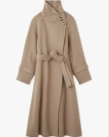 [ 새상품급 ] 울 캐시미어 스탠드 카라 코트 스나이델 [ 익명 배송 ]