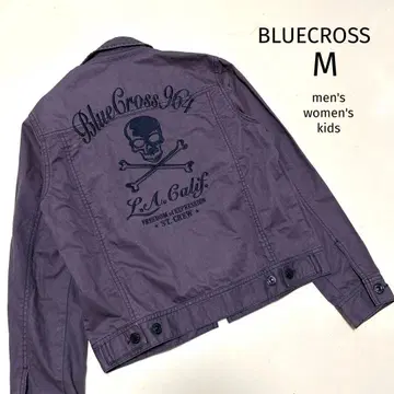 [블루크로스] 퍼플 브라운 점퍼 키즈 M 스컬 본 브라운