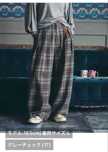 MODE NORMCORE 2 페인터 모듬 팬츠 그레이 체크 L