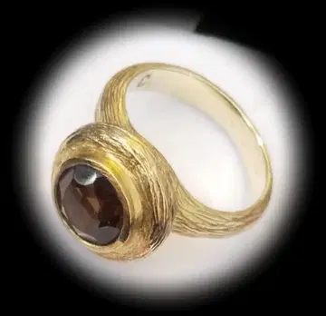 sale!! [ 새상품 ] 스모키 쿼츠 골드링