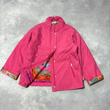 레오나르 충전솜 자켓 꽃무늬 안감