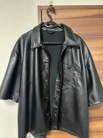 ZARA 인조 가죽 셔츠 자켓 XL