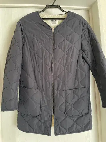 ikka 퀼팅 코트 M 네이비