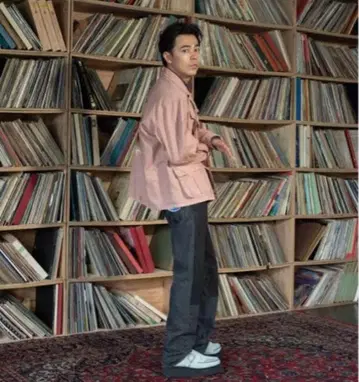 Coating Slim Denim Pants