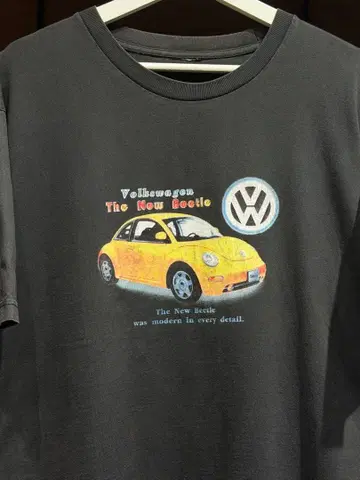기업계 Volkswagen 폭스바겐 뉴 비틀 T셔츠 빈티지