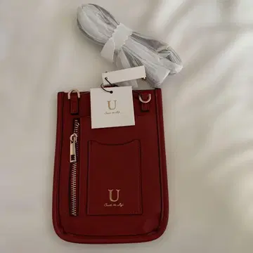 HISTOIRE 레드 스마트폰 숄더백