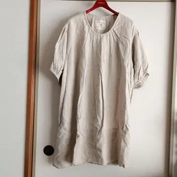 하야카와 유미 린넨 베이지 스모크