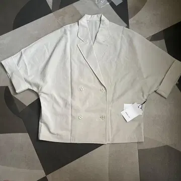 ROUGE VIF 화이트 더블 브레스트 자켓