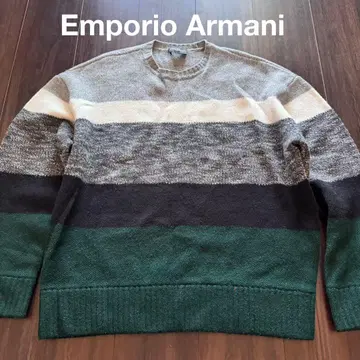 Emporio Armani 버진 울 100% 니트 M
