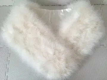 일본제 퍼 숄 깃털 100% 하레기노 마루쇼