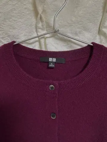 유니클로 캐시미어 가디건 XL