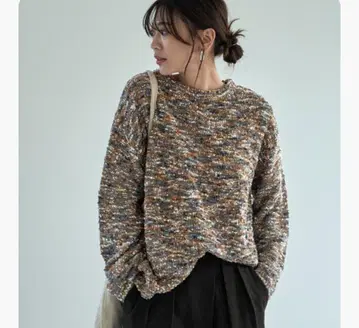 새상품 스타일 델리 컬러 믹스 리본 얀 풀오버