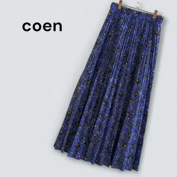 coen 플리츠 롱 스커트 여성용 올 시즌