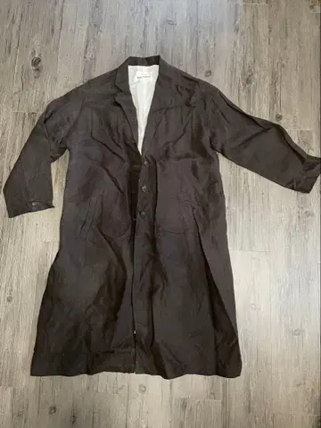 블루 윌로우 다크 브라운 롱 코트