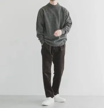 어반 리서치 5G 믹스 멜란지 크루넥 니트