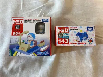 새상품 토미카 R04 도라에몽 타임머신 & 143 드림 토미카 2개 세트