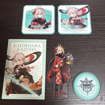 카에데하라 카즈하 스이파라 콜라보 아크릴 스탠드 엽서 코스터 세트