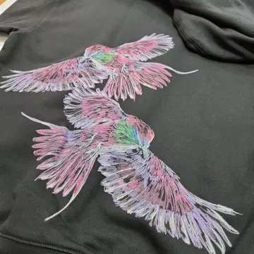 Y-3 블랙 후드티 새 자수