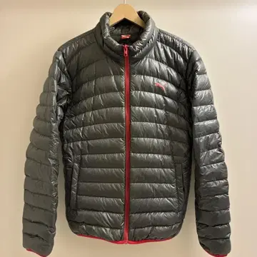 Puma 그레이 라이트 다운 자켓