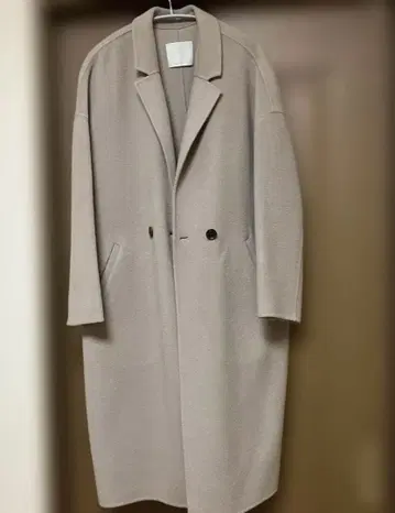 GALLARDA GALANTE 울 캐시미어 리버 코트 드롭 숄더