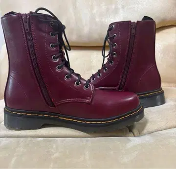 미사용 여성용 부츠 와인 M