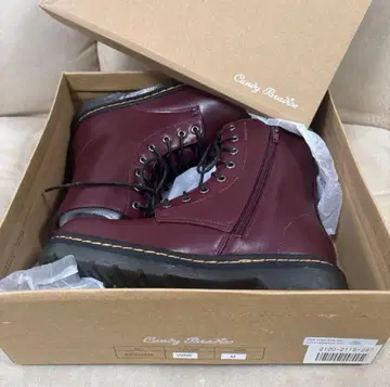 미사용 여성용 부츠 와인 M