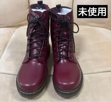 미사용 여성용 부츠 와인 M