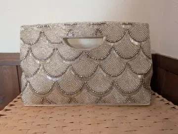 [ 미사용 ] NOCTILUCA 비즈 장식 파티 백