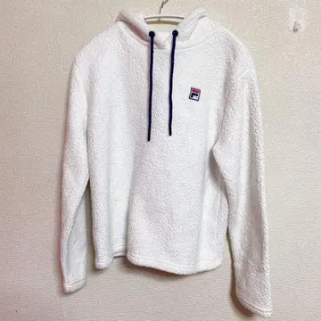 FILA 휠라 플리스 후드티 S 사이즈 화이트