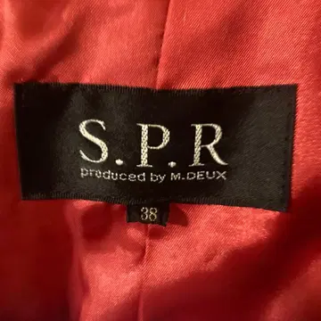 S.P.R. 빨간색 트렌치코트 38