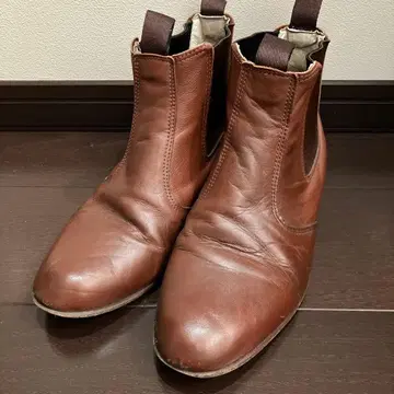 Gardini 사이드 고어 부츠 첼시 부츠 가죽 브라운