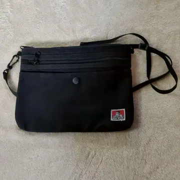 블랙 숄더백 2 포켓